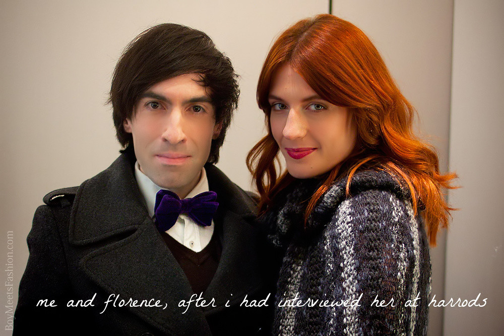 Florence Welch opens the Harrods Winter Sale 2011