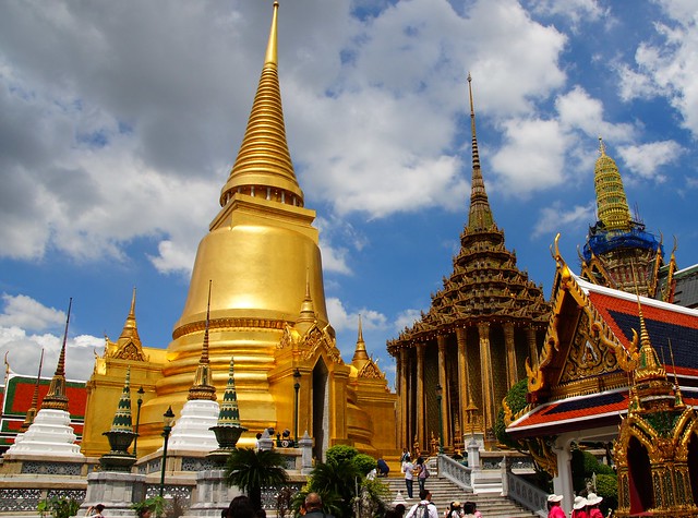 Bangkok Wat Phra Kaew Grand Palace in Bangkok, Thailand by flickr user NomadicSamuel