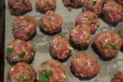 Greek Meatballs - lamb and feta