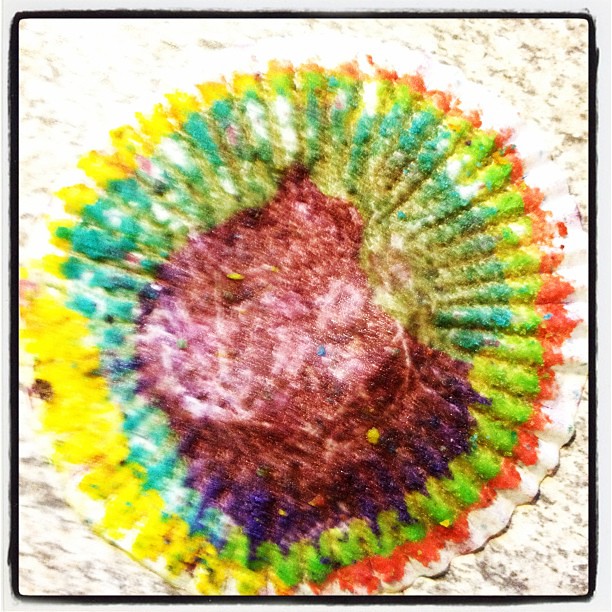 eaten : rainbow cupcake