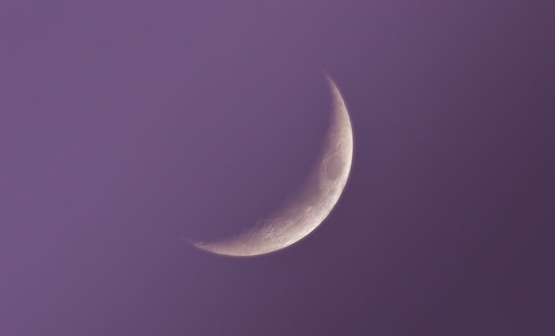 Mauve Cloudy Moon - 270112 by Mick Hyde