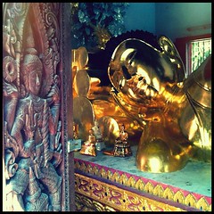 Someone is watching someone else sleep. #travel #buddha #thailand