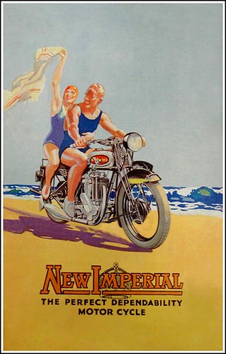 1931 New Imperial perfect dependability on a perfect beach by bullittmcqueen