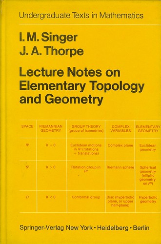 Singer, Thorpe : Lecture Notes on Elementary Topology and Geometry
