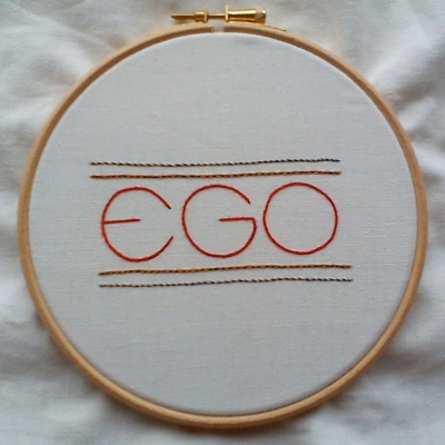 Embroidered EGO!