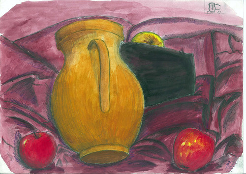 Apples and vases