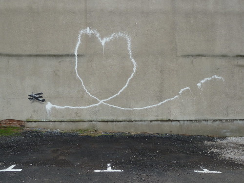 Banksy - plane love