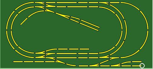 With something like that You have a 2 track main line a Passing loop