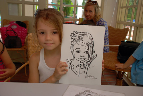 caricature live sketching for children birthday party 08 Oct 2011 - 5