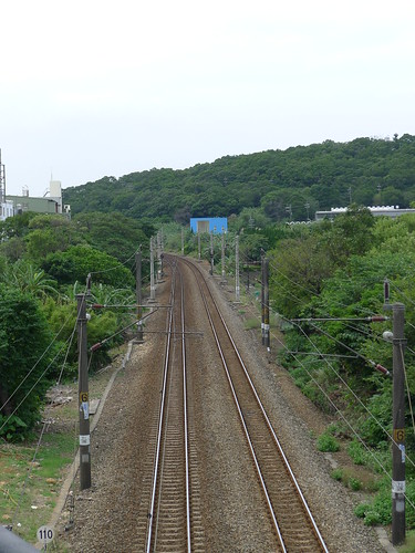 楊梅俯瞰的鐵道