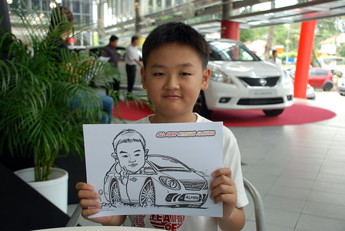 Caricature live sketching for Tan Chong Nissan Almera Soft Launch - Day 1 - 23
