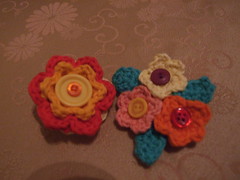 Crochet Flowers - Christmas gifts 2011
