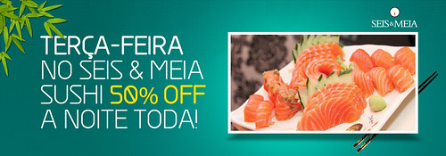 Banner Sushi - Seis & Meia by chambe.com.br
