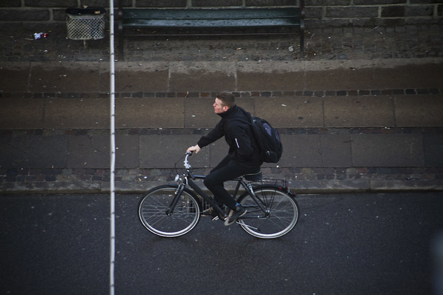 Aerial Bicycle User