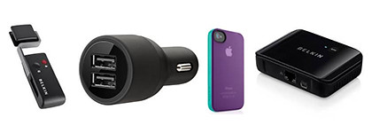 Belkin makes wireless routers, iPod accessories, iPad cases and energy saving devices.