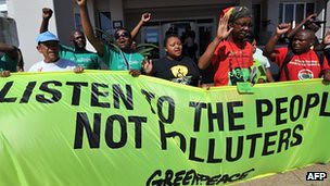 Demonstrations in support of the environment were held at the Durban Climate Change Conference in the Republic of South Africa. Billions around the world are concerned about greenhouse gas emissions. by Pan-African News Wire File Photos