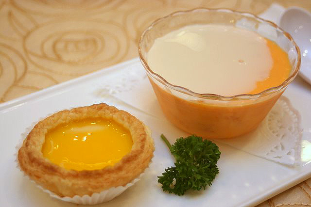 Egg Tart and Mango Pudding