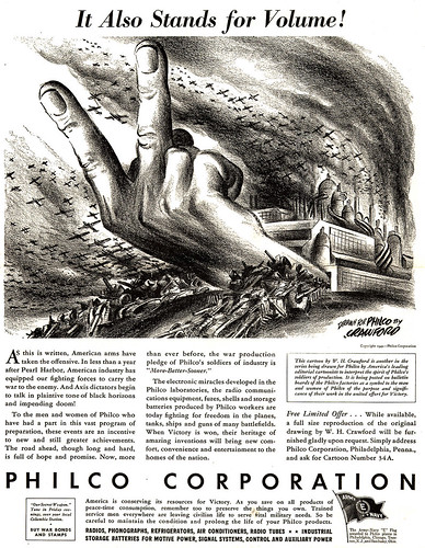 Gang Sign in WWII Philco Brag Ad by lee.ekstrom