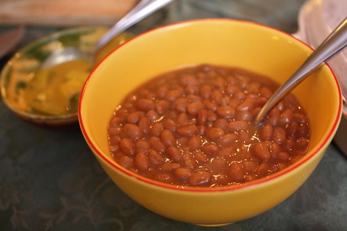 Baked Beans and Mustard Pickles