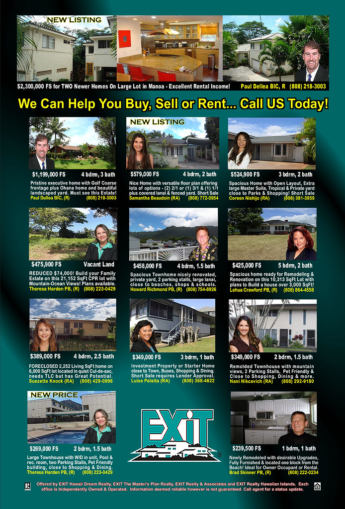 EXIT Realty Hawaii Featured Oahu Homes For Sale