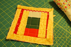 pot holder with binding