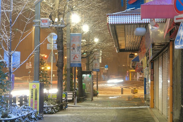 23 Jan 2012 Akihabara snows 