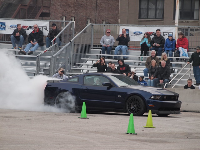 Vaughn Gittin Jr Ford Mustang Drifting Demostration at 2012 StLouis Auto