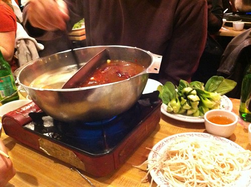 Chinese hot pot in Chinatown, NYC