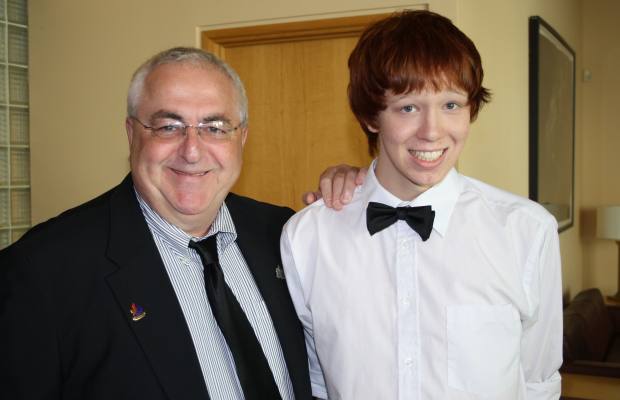 Family photo of Jamie Hubley and his father, Kanata South councillor Allan Hubley, as posted in the Ottawa Citizen online