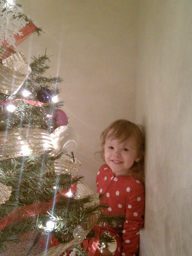 Playing behind ReRe's tree