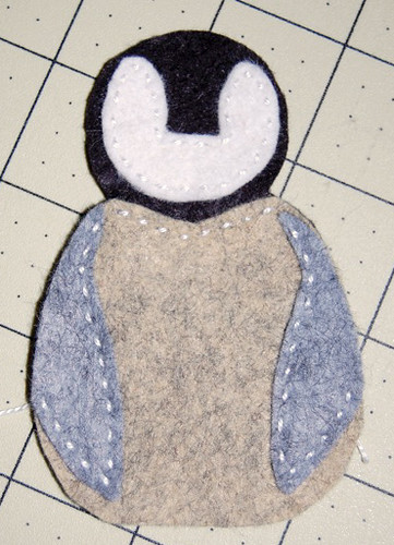 "Little Chick" Felt Penguin Ornament