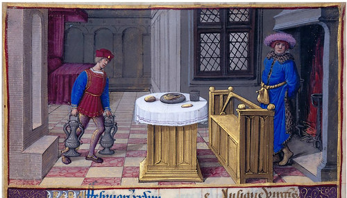 011-Febrero-fol 1v-detalle-Hours of Henry VIII-1500-Jean Poyer--© The Morgan Library & Museum
