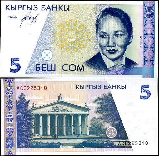 5 Som Kirgistan 1994, Pick 8