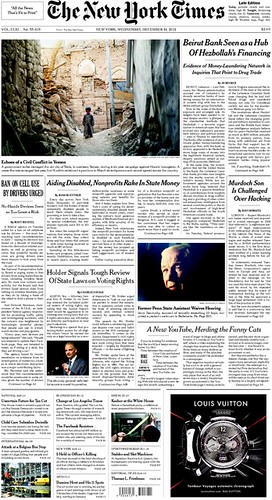 nyt front page 12.14.11