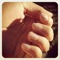 Glittery Nails...