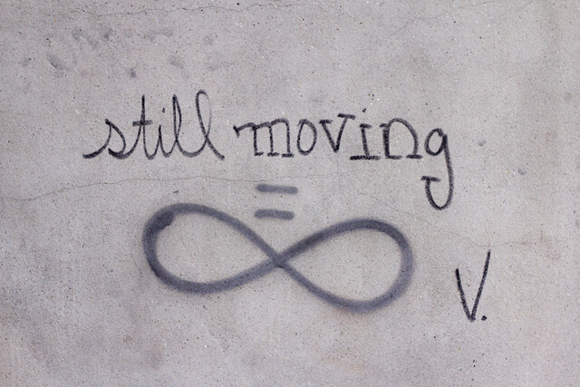 still moving graffiti