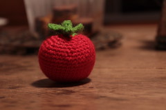 Crocheted tomato