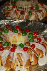 holiday food fancy christmas wreath breads by isewcute by isewcute