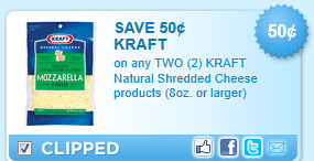 Kraft Shredded Cheese Coupon