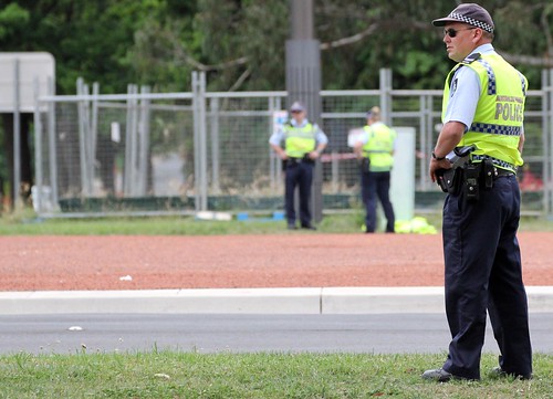 Australian Federal Police on security duty (AFP)