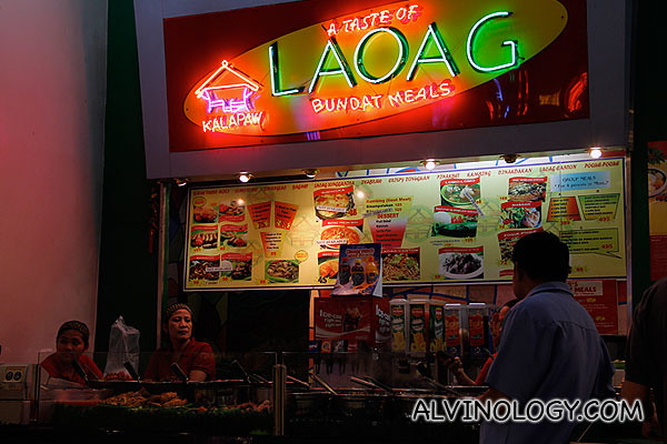 A pinoy food stall