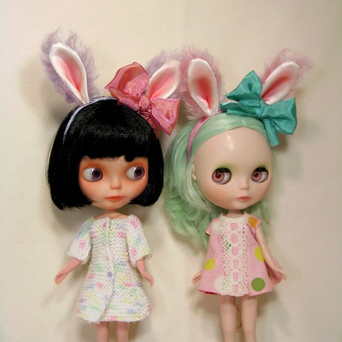 Mohair Bunny Girls by violetpie