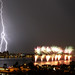 Australia Day Fireworks with Lightning