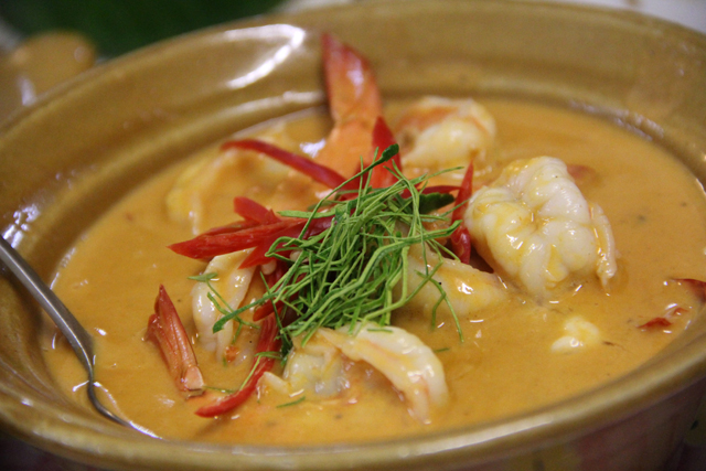 Panang goong (panang curry shrimp แพนงกุ้ง)
