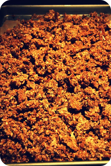 pan of big crunch granola