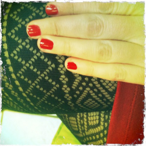 ...red nails...