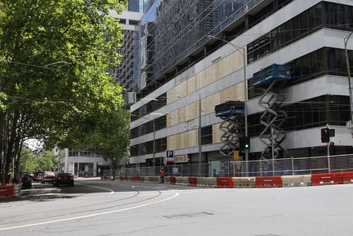 Work along Flinders Lane at 447 Collins Street - I'm not sure what they are trying to achieve