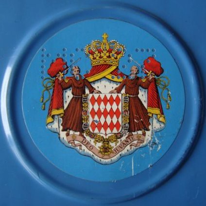 Detail of the Royal Crest of Monaco Royal Family License Plate