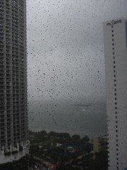rain from my hotel room