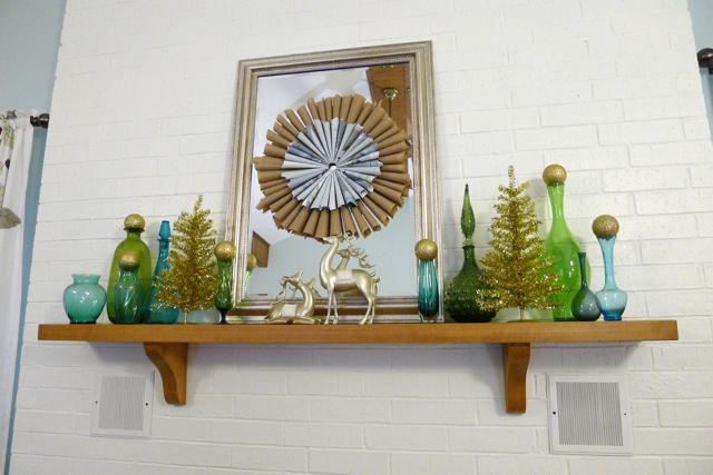 Mantel with Wreath